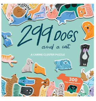 299 Dogs (and a cat) 300 Piece Puzzle 10.50 x 10.50 x 2.20