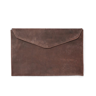 ***Burgundy Leather Laptop Case / Computer Sleeve Purple / Fuchsia 14-3/4" x 10"