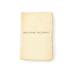 ***Daydream Believer Small Deckled Edge Notebook - Cream