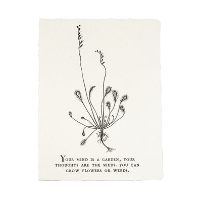 Botanical Handmade Paper Print