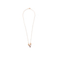 ***Gold Plated Necklace with Multi-color Beads and Gold Plated Charms 16" + 2" extender
