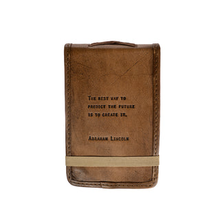 Mini Abraham Lincoln Leather Journal - 4x6