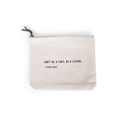 Canvas Zip Bag - Cream