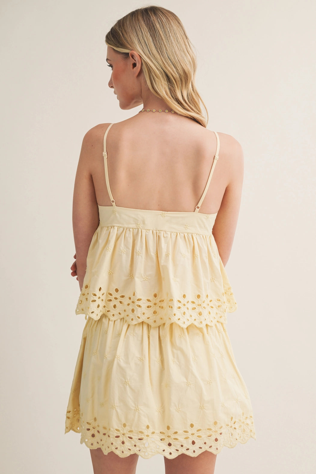 Eyelet Embroidered Cami Top