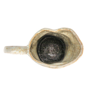 Stoneware Organic Shaped Pitcher, Reactive Glaze