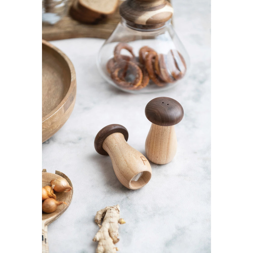 Mushroom Shaped Salt & Pepper Shakers