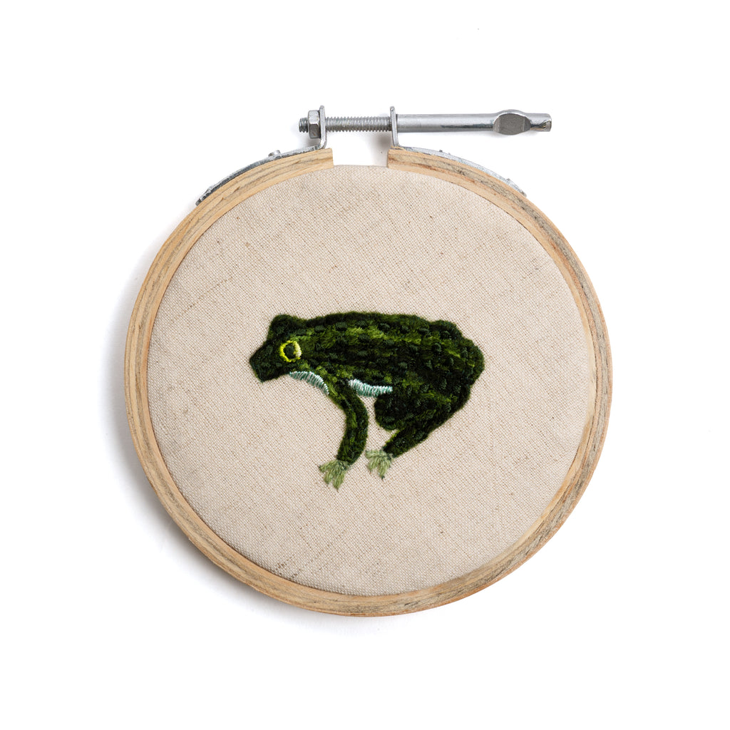 Frog Embroidery Hoop