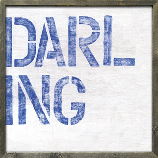 Darling (Grey Wood) - Art Print