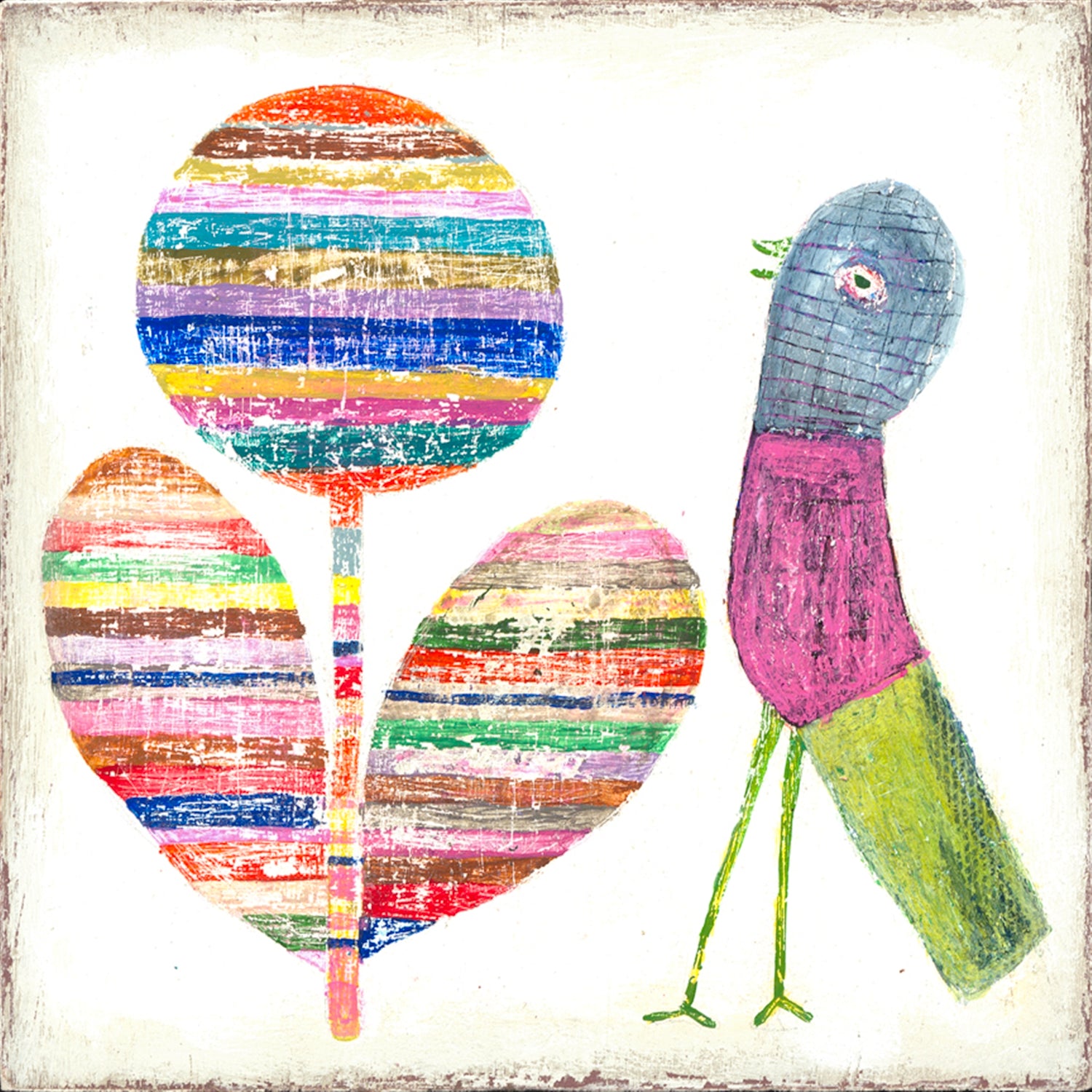 Flower & Bird - 4x4