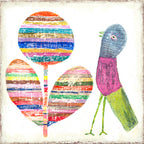 Flower & Bird Art Print