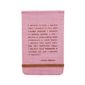 I Believe In Pink (Audrey Hepburn) Fabric Notebook-3.5"x5.5"