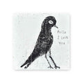 Black Bird Hello I Love You - Art Tile Collection