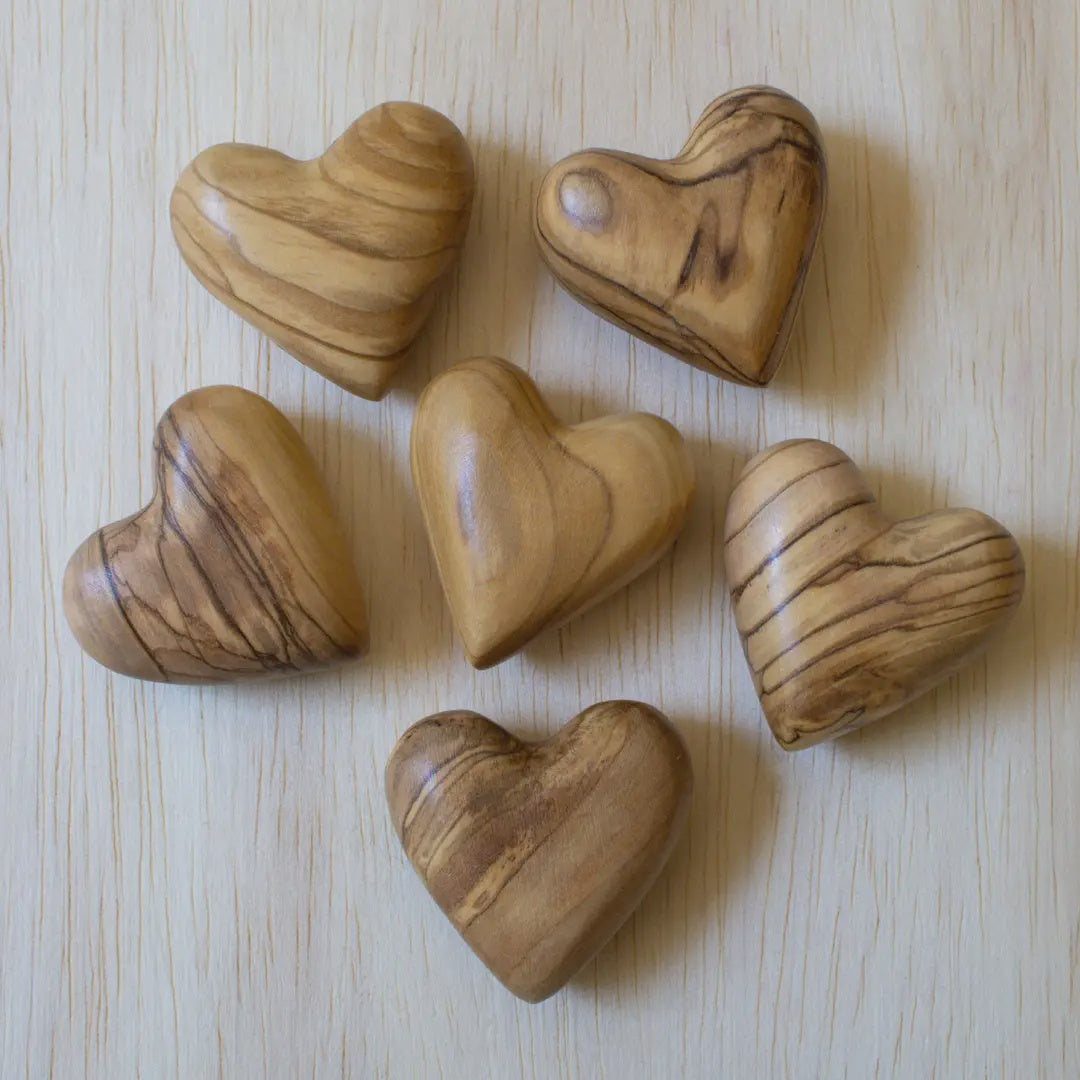 Olive Wood Heart