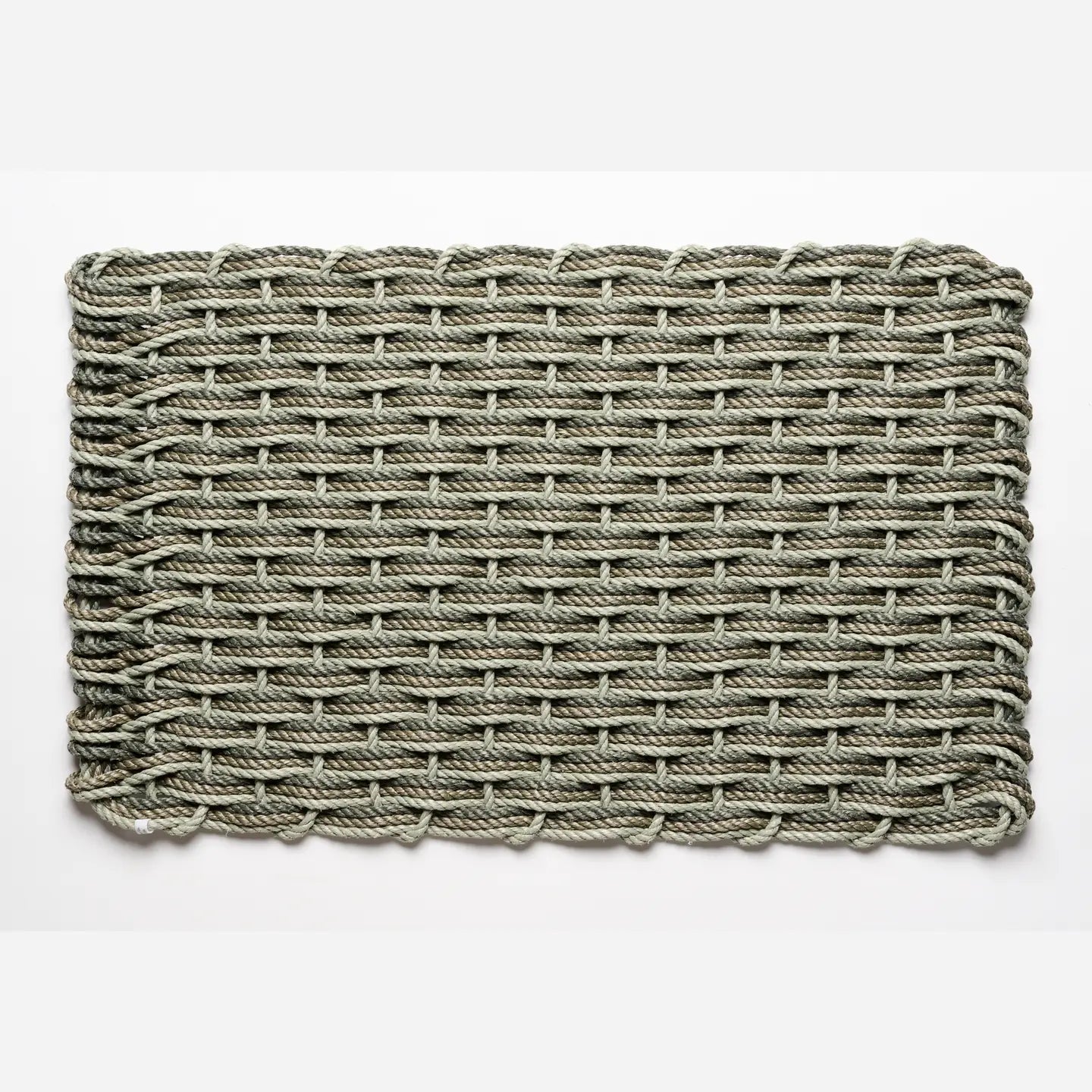 Sage + Mushroom + Blue Spruce Triple Weave Doormat