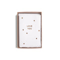 ***Deckled Gold Foil Cards & Envelopes Box Set (6pcs)