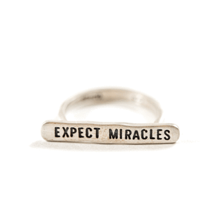 ***Expect Miracles Bar Ring