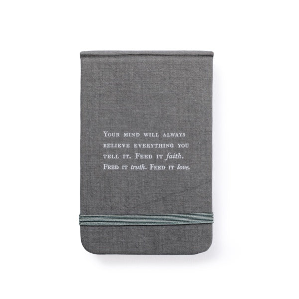 Fabric Notebook - Faith, Truth & Love-3.5"x5.5"