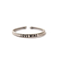 ***Love Wins Stackable Ring - Adjustable