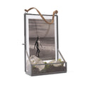 ***Hanging Glass and Zinc Memory Box - 8" x 5" x 2"
