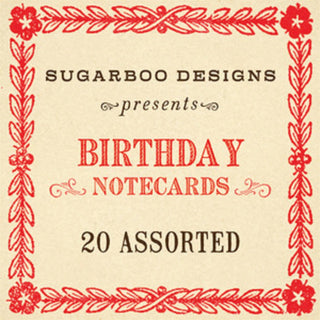 Birthday Notecards - Assorted Set of 20
