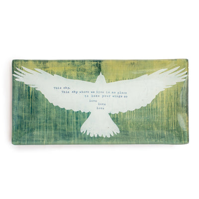 Small Rectangle Decoupage Plate