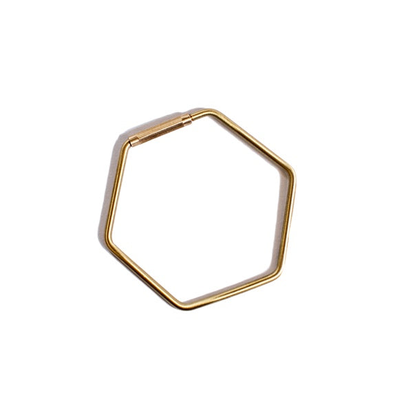 Hexagon Brass Carabiner