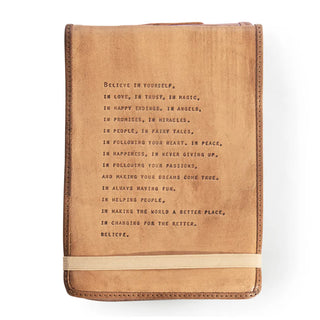 ***Large Believe In Yourself Leather Journal