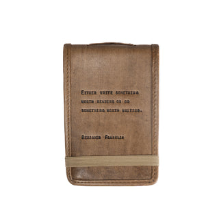Mini Benjamin Franklin Leather Journal - 4x6