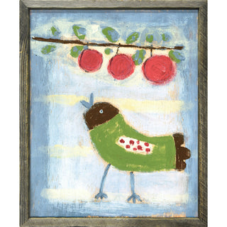 Bird with Cherries - Art Print