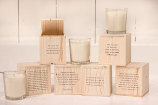 Eskimo Proverb - Blessing Candle with Engraved Wood Box 7.75oz