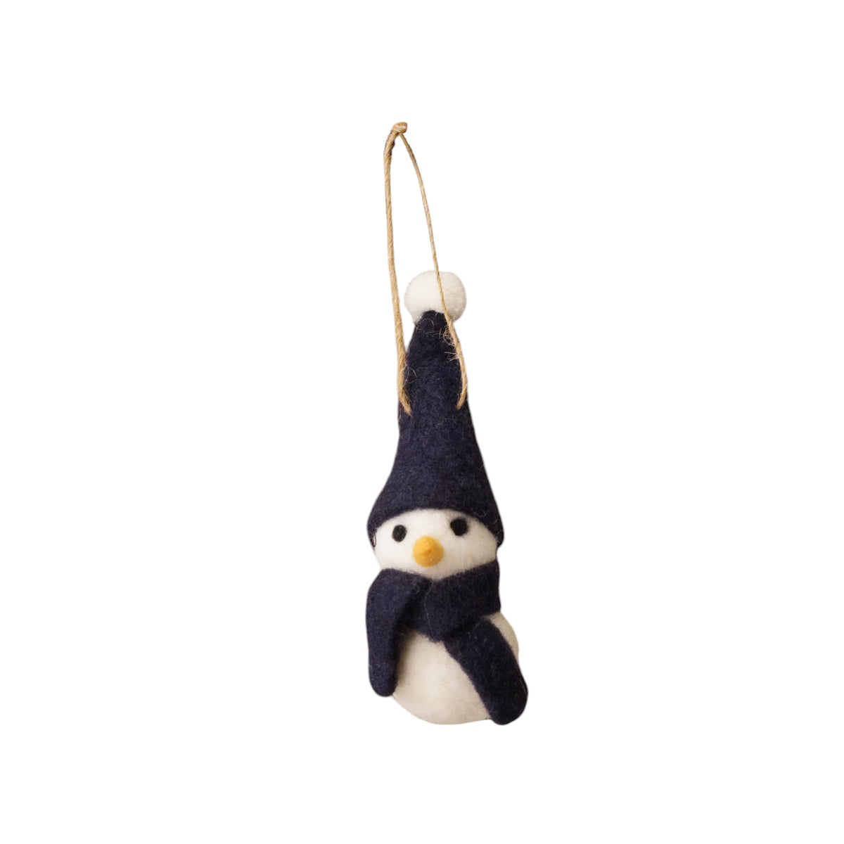 ***Cozy Snowman with Navy Hat & Scarf