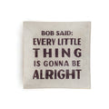 Bob Said Small Square Decoupage Plate