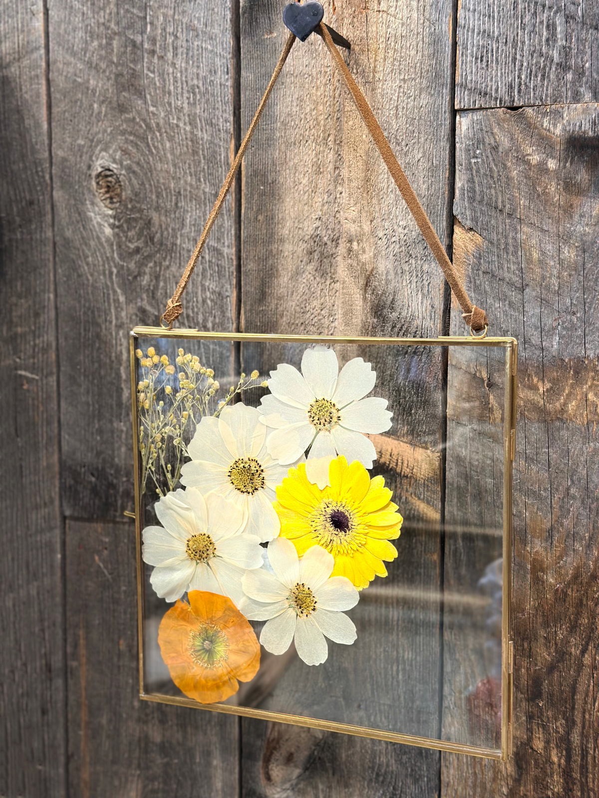Square Brass Hanging Frame