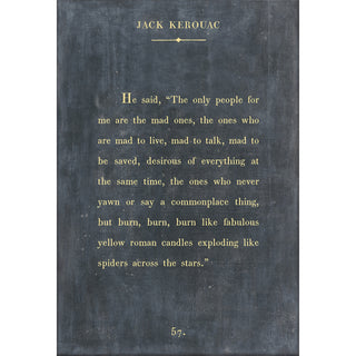 Jack Kerouac - Book Collection - Art Print