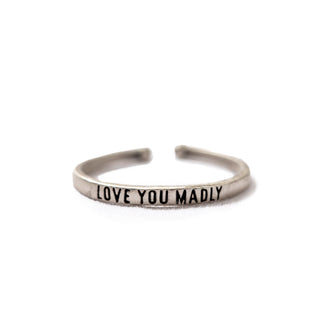 ***Love You Madly Stackable Ring - Adjustable