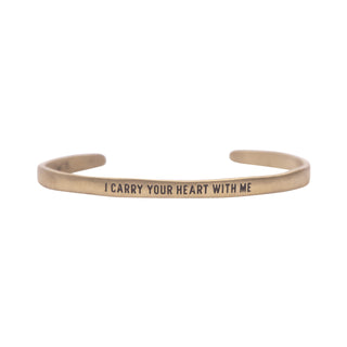 Brass Cuff - I Carry Your Heart With Me
