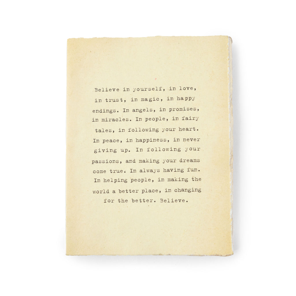 Large Deckled Edge Notebook