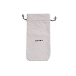 ***Drinks On Me Wine Bag