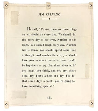 Canvas Wall Hanging - Jim Valvano - 46” x 57