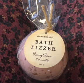 ***Peony Rose Bath Fizzer with Flower Petals Assorted Colors- 150g