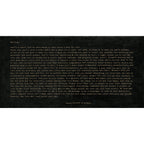 Camp Letter Art Print in Charcoal - 92" x 46"