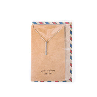 ***Air Mail French Bar Collection - Necklace - pour toujours / forever