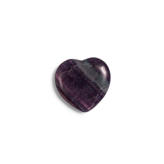 Rainbow Fluorite Flat Heart Shaped Stone