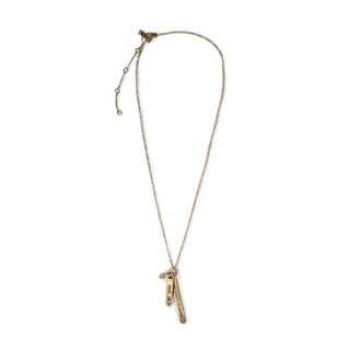 ***Shine On You Crazy Diamond Necklace - Brass 16"