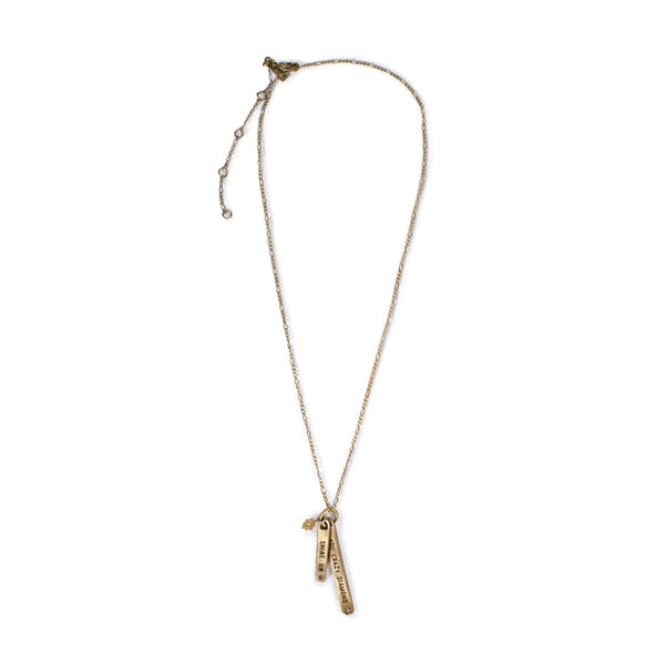 Shine On You Crazy Diamond Necklace - Brass 16
