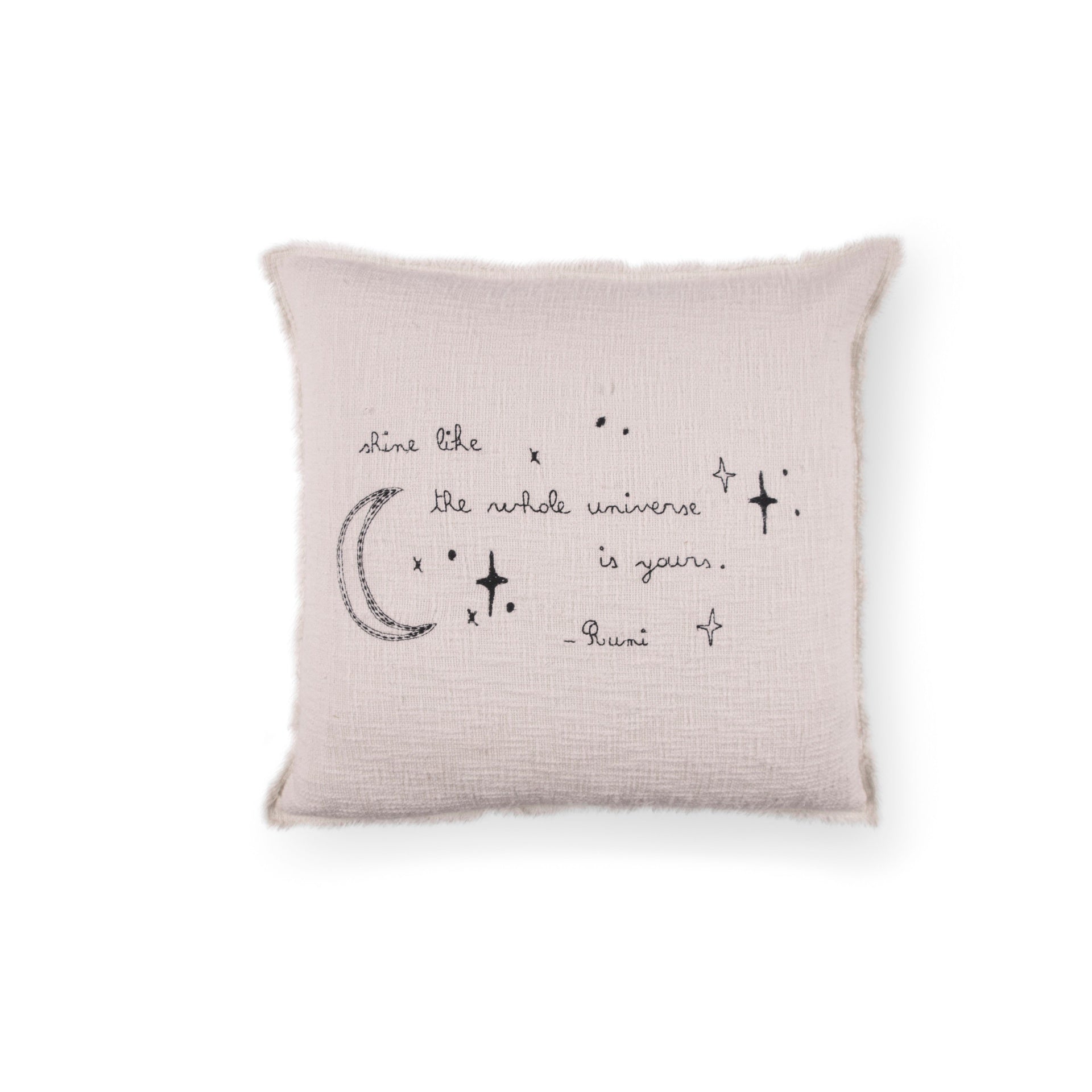 ***Pillow collection- Embroidered Shine - Rumi Pillow 24"x24"