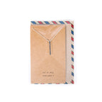 ***Air Mail French Bar Collection - Necklace - toi et moi / you and i
