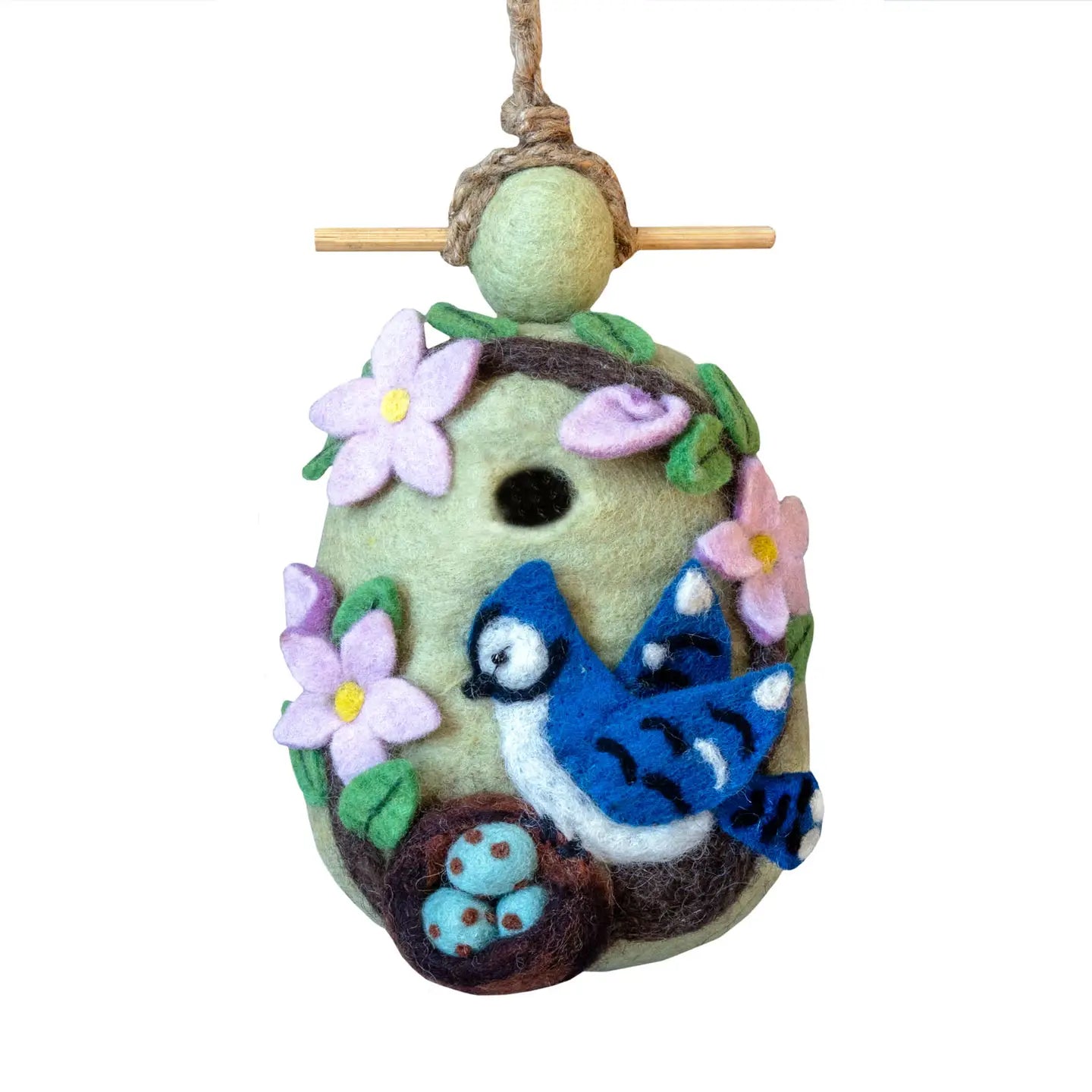 Birdhouse, Nesting Bluejay