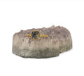Gold Plated Square Rutilated Quartz Ring - Size