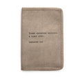 Cheshire Cat Leather Passport Cover - Stone